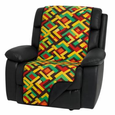 Imagem de Manta Capa Protetora para Poltrona do Papai Impermeável (Geométrica verde)