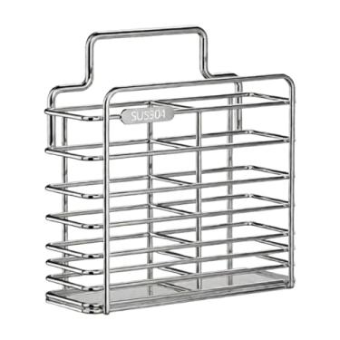 Imagem de IEUDNS Suporte para pauzinhos, cesto para pauzinhos, suporte de parede prático para utensílios, escorredor para facas, colheres, panelas, garfos e talheres.