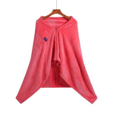 Imagem de ZJchao Cobertor de Aquecimento Elétrico USB, Xale Quente Macio e Confortável para Uso Externo Em Escritórios Domésticos Com Material Adequado para a Pele e Calor Rápido e Uniforme (PINK)