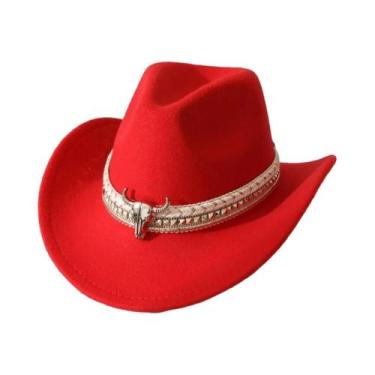 Imagem de Chapéu De Cowboy Em Forma De Coração Para Homens E Mulheres, Acessório