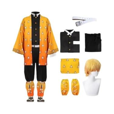 Imagem de Uniforme De Kimono Feminino Anime Demon Slayer Kimetsu No Yaiba Agatsu