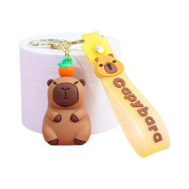 Imagem de Chaveiro De Capivara Fofo, Boneco De Anime, Pingente Para Mochila Esco