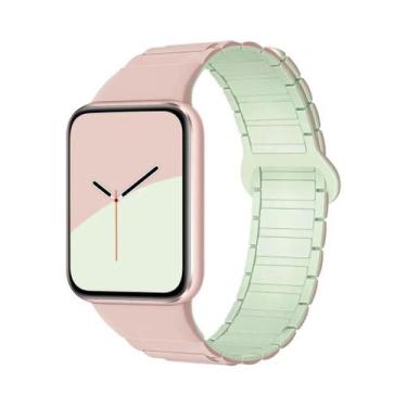 Imagem de Pulseira Magnética De Silicone Para Xiaomi MiBand 8 pro 9 pro Redmi Wa