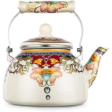 Imagem de Chaleira De 2,5 L, Chaleira A Gás Chinesa Retro Estilo Nostálgico Esmalte Chaleira De Grande Capacidade Chaleira De Casa Chaleira De Cozinha Por Indução A Gás,Constructive23