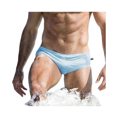 Imagem de Sunga Masculina Sexy De Cintura Baixa Moda Praia Roupa De Banho Parte 