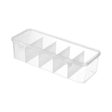 Imagem de Caixa De Armazenamento De Cabos Transparente À Prova De Poeira Com Tam