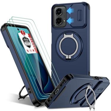 Imagem de Capa LG Velvet 5G, capa de veludo LG com 2 unidades de película macia HD, amortecedor rígido de policarbonato + capa de telefone colorida de mármore híbrido à prova de choque de TPU (poliuretano termoplástico) Sofe resistente a impactos para LG Velvet 5G - Mármore azul