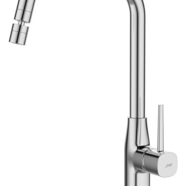 Imagem de Misturador Monocomando para Cozinha e Gourmet de Mesa com Bica Móvel Redondo Mônaco Jiw...