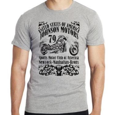 Imagem de Camiseta Moto Johnson Motors  Blusa criança infantil juvenil adulto ca