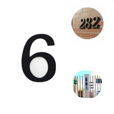 Imagem de Placa De Número Para Casa De Alto Padrão Com Design Moderno e Letras C