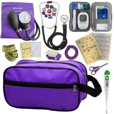 Imagem de Kit Enfermagem Completo Top + Medidor Glicose  - PREMIUM, P.A. MED, IN