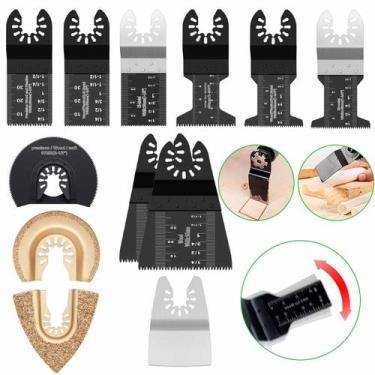 Imagem de Kit Lâmina Serra Oscilante Multiferramenta Cortadora Universal Resiste