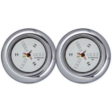 Imagem de Kit 2 Refletores Led 9w RGB Inox Iluminação Piscina - Hidralux