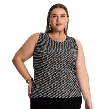 Imagem de Blusa Regata Feminina Plus Size Estampada Secret Glam Cor:;Tamanho:G2;Gênero:Feminino-Feminino
