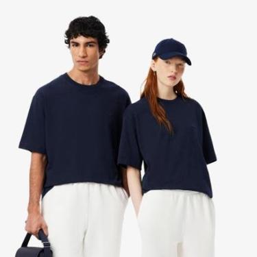 Imagem de Camiseta Lacoste Malha Pesada de Caimento Folgado-Masculino