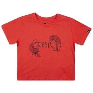 Imagem de Camiseta Cropped New Era Golden Culture Manga Curta Feminina-Feminino