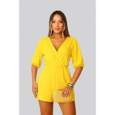 Imagem de Macaquinho Curto D Bell Outlet Fashion Listrado-Feminino