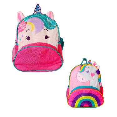 Imagem de Mochila Infantil com Alça Unicórnio Sortida Leve e Resistente Ideal pa