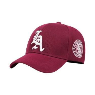 Imagem de Boné Casual De Baseball Com Letra LA Bordada Para Mulheres E Homens, P