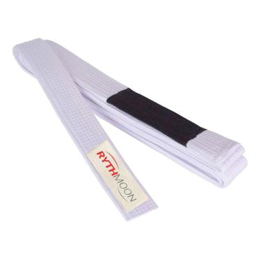 Imagem de Faixa Branca Ponta Preta Adulto Jiu Jítsu Rythmoon-Unissex