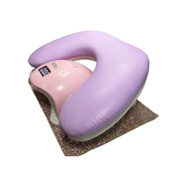 Imagem de Suporte Delta Profissional: Conforto Extra para Mãos, Braços e Pés em Manicure 14 * 40 * 16cm(Lilás)