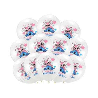 Imagem de Conjunto De Balões De Látex Lilo & Stitch 12 Polegadas 12 Peças Decora