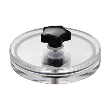 Imagem de Aparador de disco vinil LP Clamp Salvador rótulo Protetor Ferramenta limpeza acrílico com pano e sacola transporte