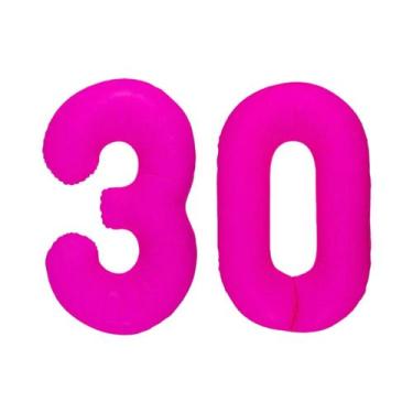 Imagem de Balão Digital Brilhante Vermelho Rosa Para Decoração De Festa De Anive