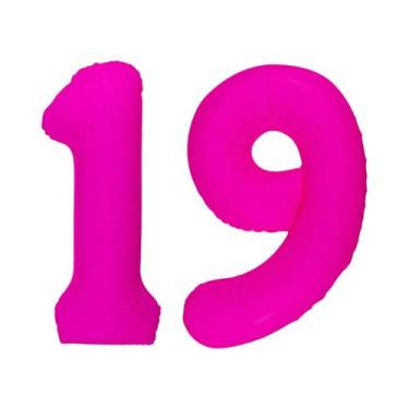 Imagem de Balão Digital Brilhante Vermelho Rosa Para Decoração De Festa De Anive