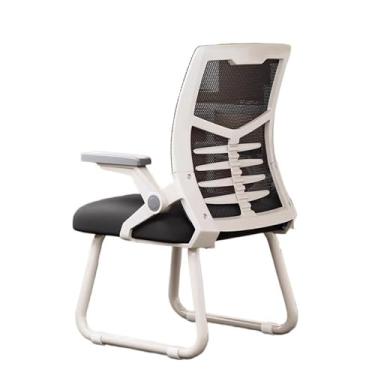 Imagem de Cadeira de escritório ajustável com encosto alto, ergonômica, malha respirável, grande e alta, reclinável, confortável para casa (preto)