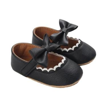 Imagem de Sapatos Antiderrapantes Pretos Para Bebês Meninos E Meninas 0-18M, Sap
