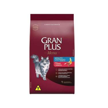 Imagem de Ração GranPlus Carne e Arroz para Gatos Castrados, 10,1kg