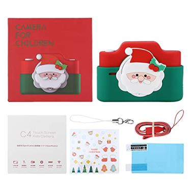 Imagem de CUOFYUNL Câmera infantil de alta definição 4800W com tela sensível ao toque Câmera digital portátil com tela grande para crianças