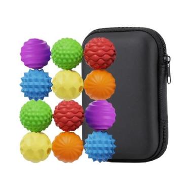 Imagem de Bolas Magnéticas Brinquedo Antiestresse 6 12 Peças EDC Alívio De Ansie