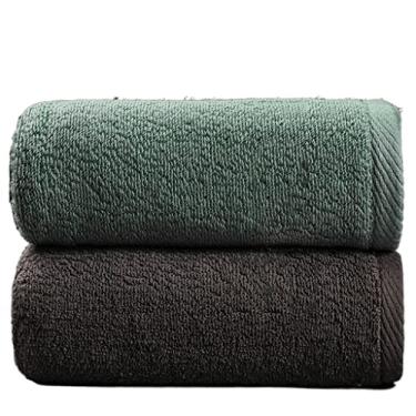 Imagem de THJKUPO Toalha homem lavar o rosto puras algodão doméstico espessamento adulto água macia sucção toalha de rosto homens e mulheres toalha de banho (C 2PS)