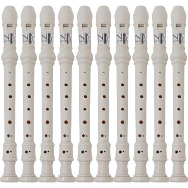 Imagem de Kit 10 Flautas Doce Barroca FL 20B New York