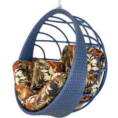 Imagem de Balanço Ninho Suspenso Hungria Azul Dark E Rivieira Marrom