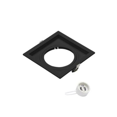 Imagem de Spot Recuado De Embutir Pix Quadrado Mr11 Direcionável Preto
