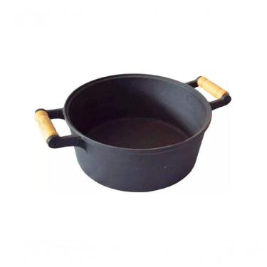 Imagem de Caçarola De Ferro Fundido 2 Alças Sem Tampa - 7 Lt