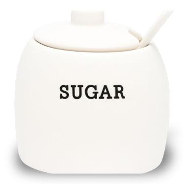 Imagem de Açucareiro C/ Colher Cremona 300ml Cerâmica Hauskraft Açucar - Haüskra