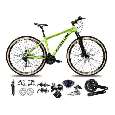 Imagem de Bicicleta Aro 29 Absolute Nero 5 Shimano Altus 24v Pdv Ty301 K7 Freio Hidráulico Trava Pneu Faixa-Unissex