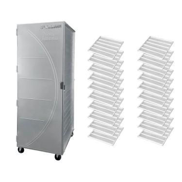Imagem de Kit Câmara Imeca Com 20 Assadeiras 58x70cm Aluminizada Sem Pintura