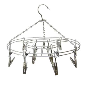 Imagem de Varal de Metal Com 16 Prendedores Em Metal 32 Cm de Pendurar