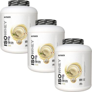 Imagem de Kit 3X Iso Whey - 1800g Baunilha - Nutrata-Masculino