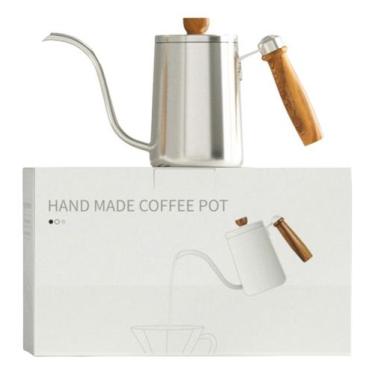 Imagem de Chaleira Bico Fino Longo Barista Inox 600ml Chá Café - COFFE