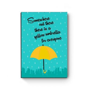 Imagem de Quadro decorativo MDF Yellow Umbrella - Artgeek