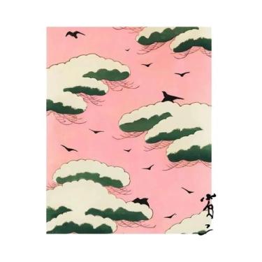 Imagem de Pintura Em Tela Noite Estrelada E Nascer Do Sol, Pôster Grande Onda De