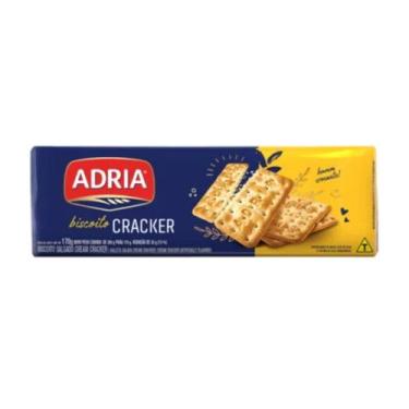 Imagem de Kit 10 Biscoitos Salgados Cracker Crocante Original Adria