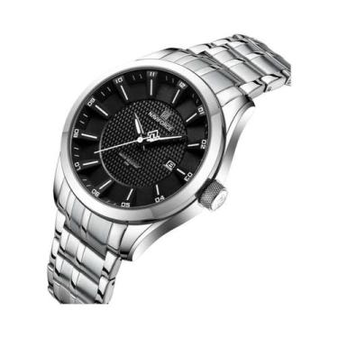 Imagem de Relógio Masculino À Prova d'Água Em Aço Inoxidável Quartz Casual Para 