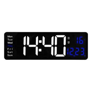 Imagem de Relógio de parede de tela grande de 16 polegadas com display de relógi